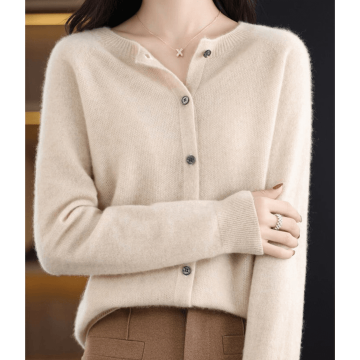 Caja™ | Cashmere Twistet Knap Cardigan