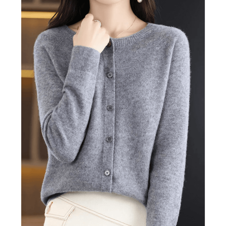 Caja™ | Cashmere Twistet Knap Cardigan