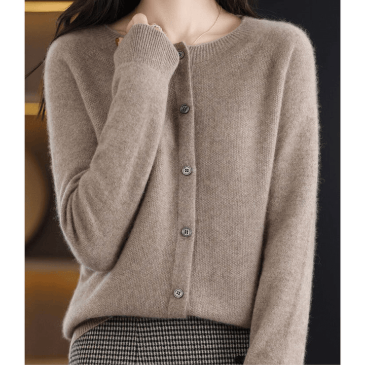 Caja™ | Cashmere Twistet Knap Cardigan