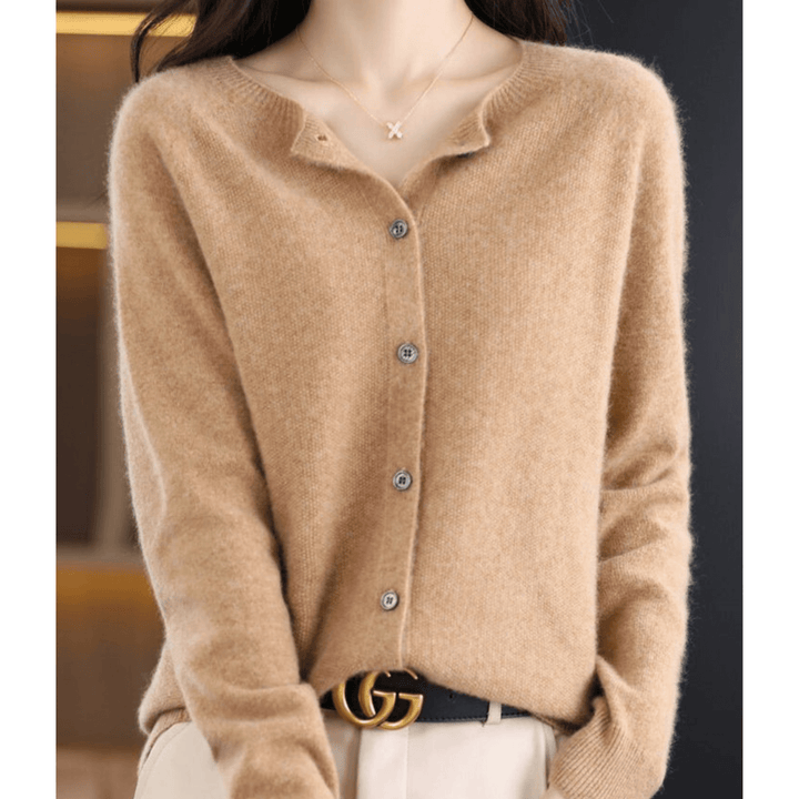 Caja™ | Cashmere Twistet Knap Cardigan