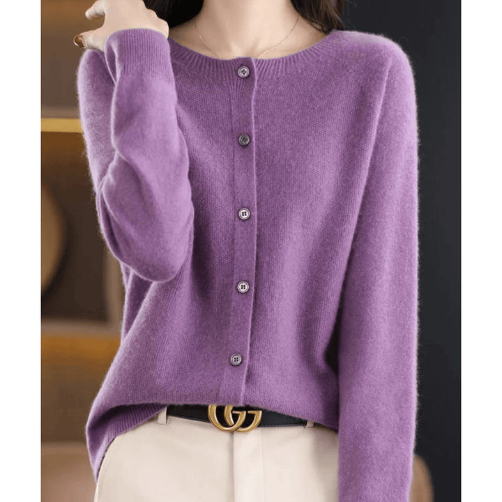 Caja™ | Cashmere Twistet Knap Cardigan