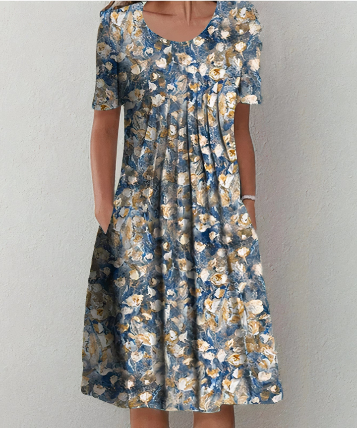 Nanna™ | Blomstrende Elegance Kjole
