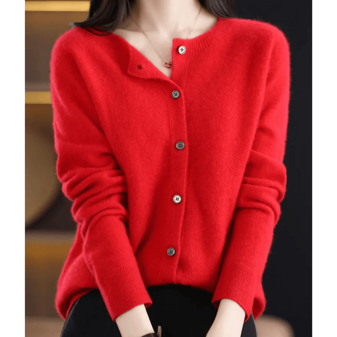 Caja™ | Cashmere Twistet Knap Cardigan