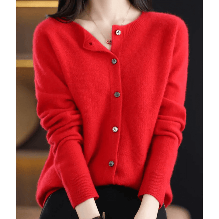 Caja™ | Cashmere Twistet Knap Cardigan
