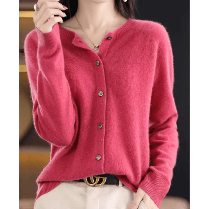 Caja™ | Cashmere Twistet Knap Cardigan