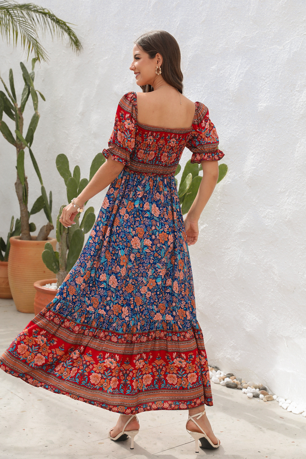 Therese™ | Asymmetrisk Boho Maxi Kjole