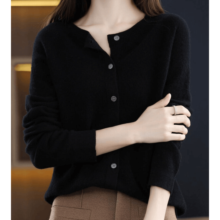Caja™ | Cashmere Twistet Knap Cardigan