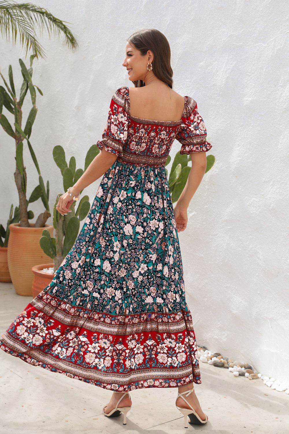 Therese™ | Asymmetrisk Boho Maxi Kjole