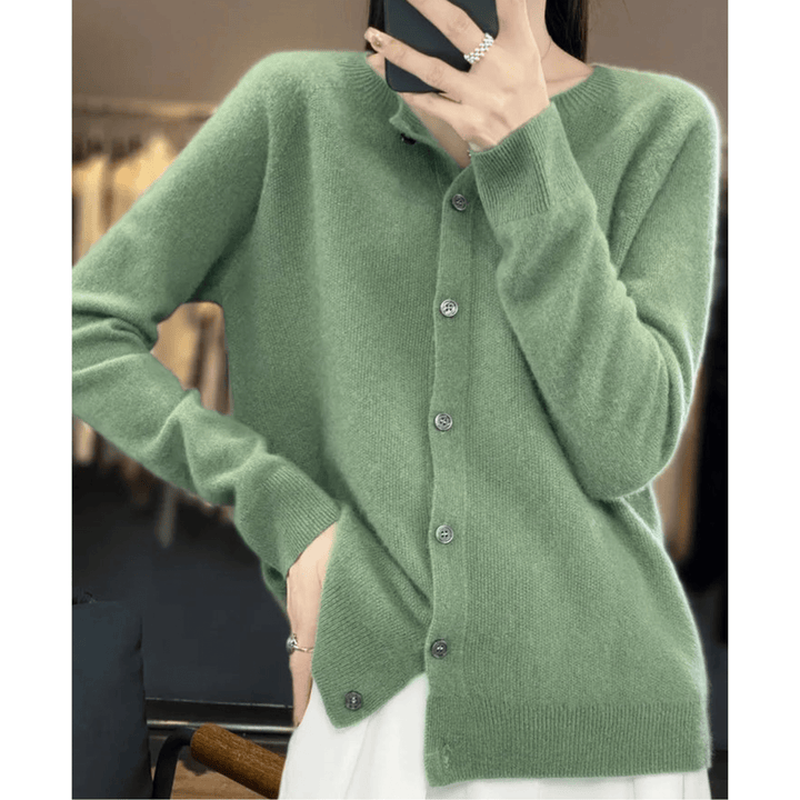 Caja™ | Cashmere Twistet Knap Cardigan