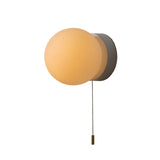 AuraGlow | Væglampe Minimalistisk – LED Glas Globe Trækledning