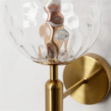 BrassGlow | Væglampe Skandinavisk – LED Messing Glas Globus