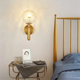 BrassGlow | Væglampe Skandinavisk – LED Messing Glas Globus