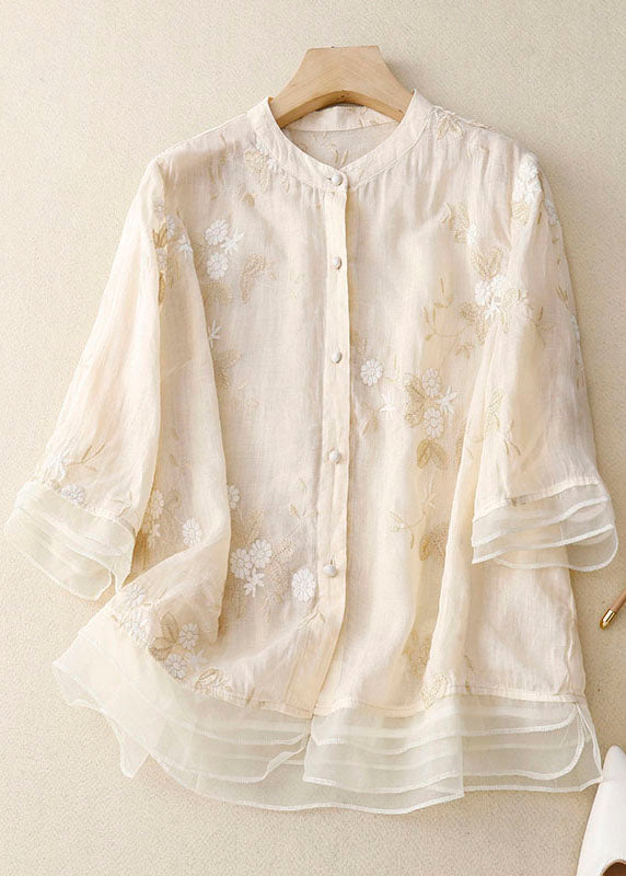 Mille™ | Broderet Bomuldsbluse