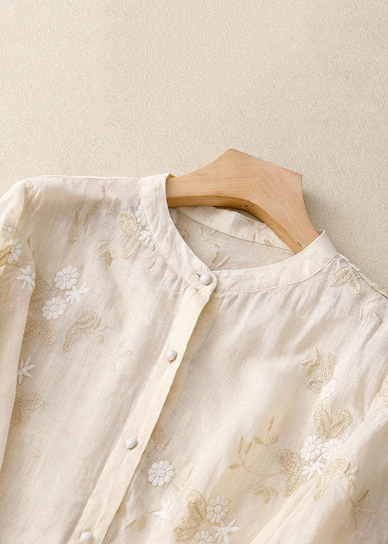 Mille™ | Broderet Bomuldsbluse