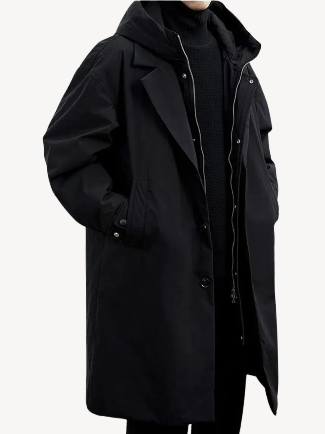 Storm™ | Klassisk Hættet Trenchcoat