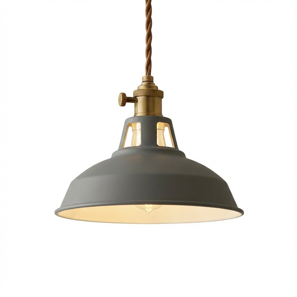 HyggeGlow | Pendellampe Industri – Farvet Metal LED