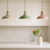 HyggeGlow | Pendellampe Industri – Farvet Metal LED