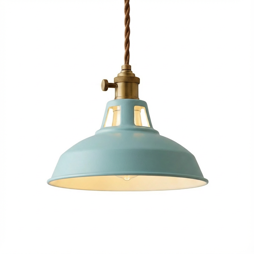 HyggeGlow | Pendellampe Industri – Farvet Metal LED