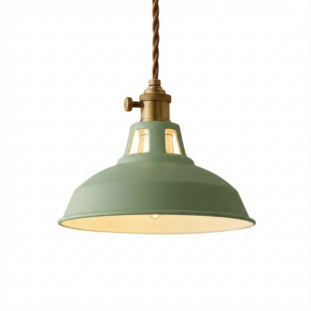 HyggeGlow | Pendellampe Industri – Farvet Metal LED