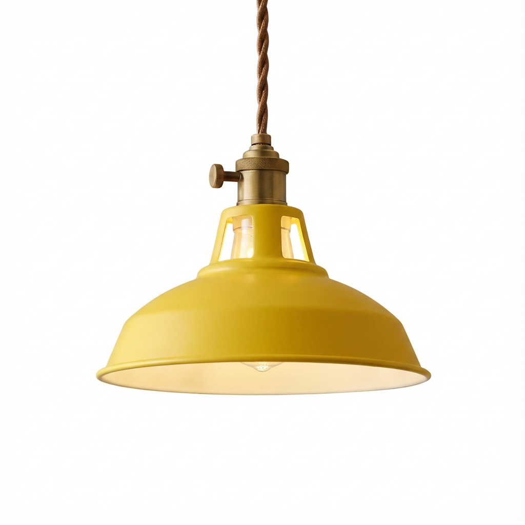 HyggeGlow | Pendellampe Industri – Farvet Metal LED