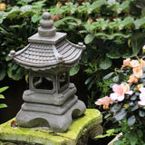 Japansk Zen Solar Pagoda Sten LED Udendørs Have 1-Lys