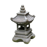 Japansk Zen Solar Pagoda Sten LED Udendørs Have 1-Lys