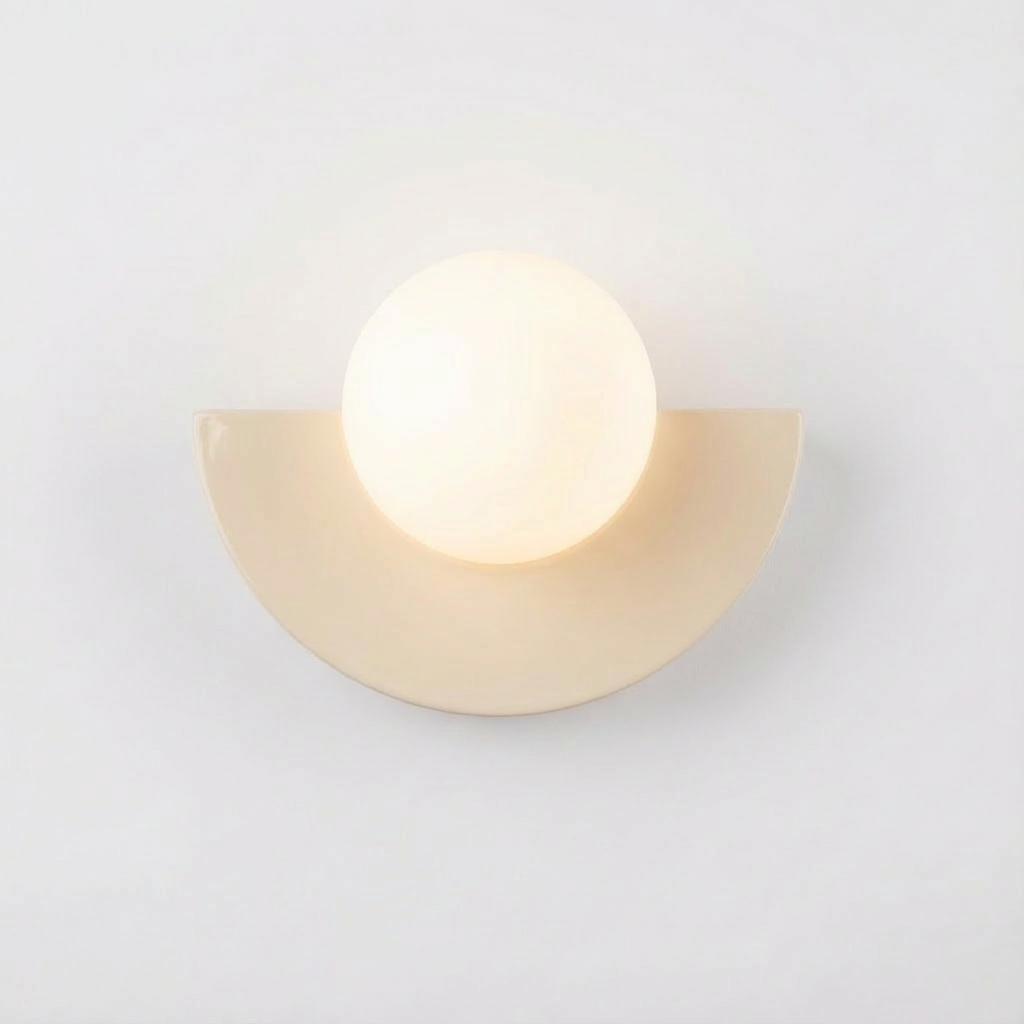ScandiBright | Væglampe Minimalistisk – Glas Kugle LED