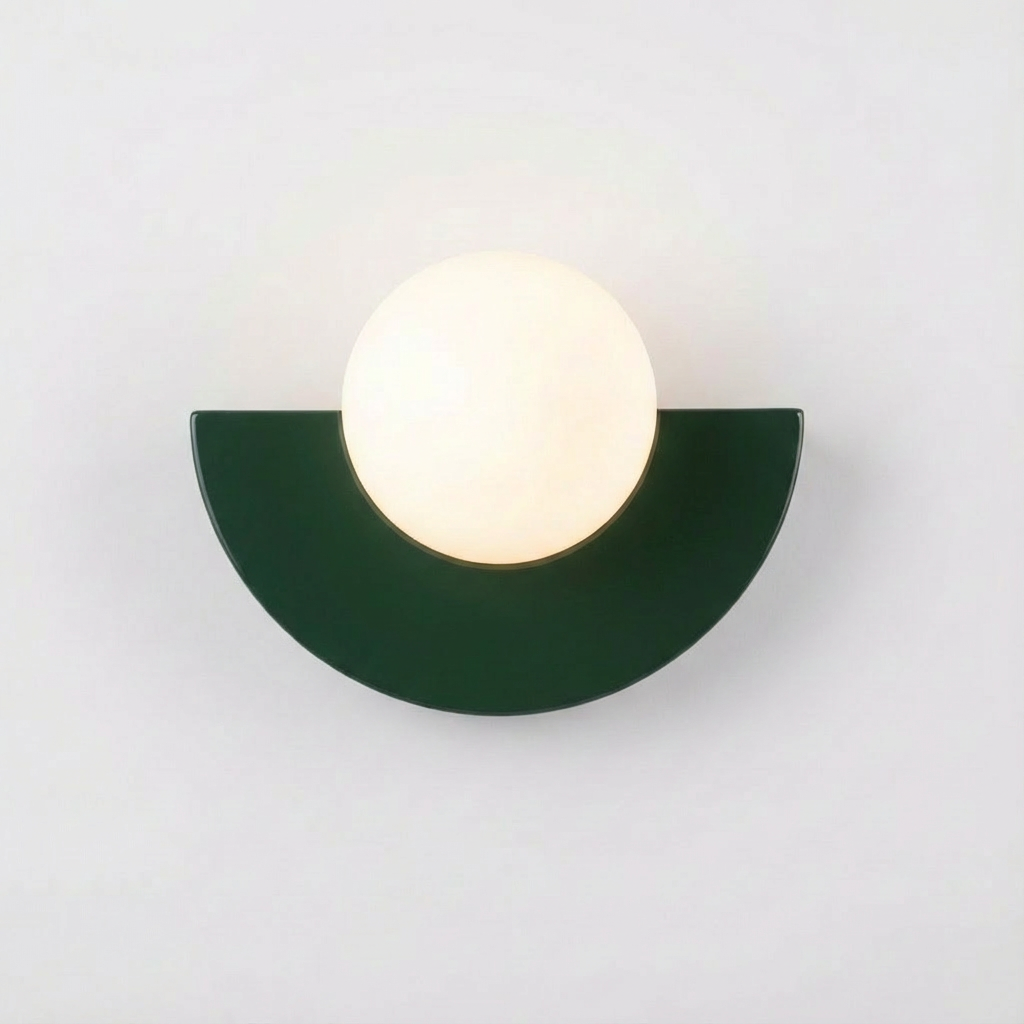 ScandiBright | Væglampe Minimalistisk – Glas Kugle LED