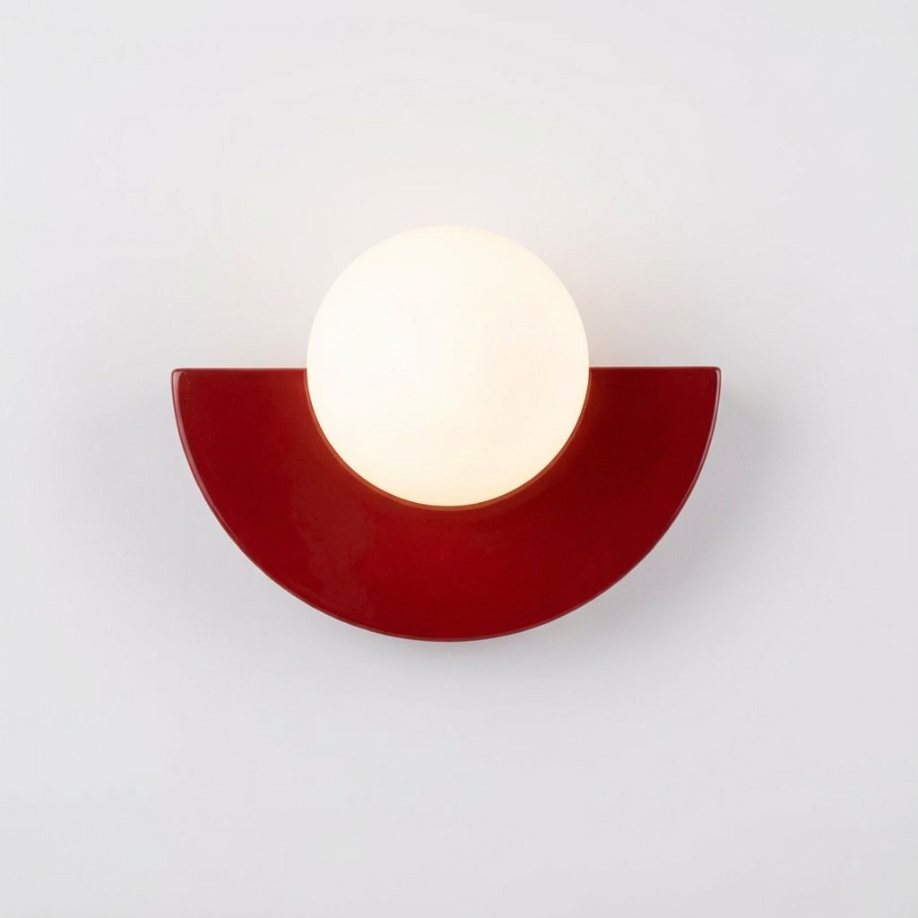 ScandiBright | Væglampe Minimalistisk – Glas Kugle LED