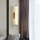 Moderne Minimalistisk Spansk Marmor Kobber Væglampe LED 1-Lys