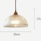 ScandiBright | Pendellampe Moderne – Ribbet Glas Kuppel