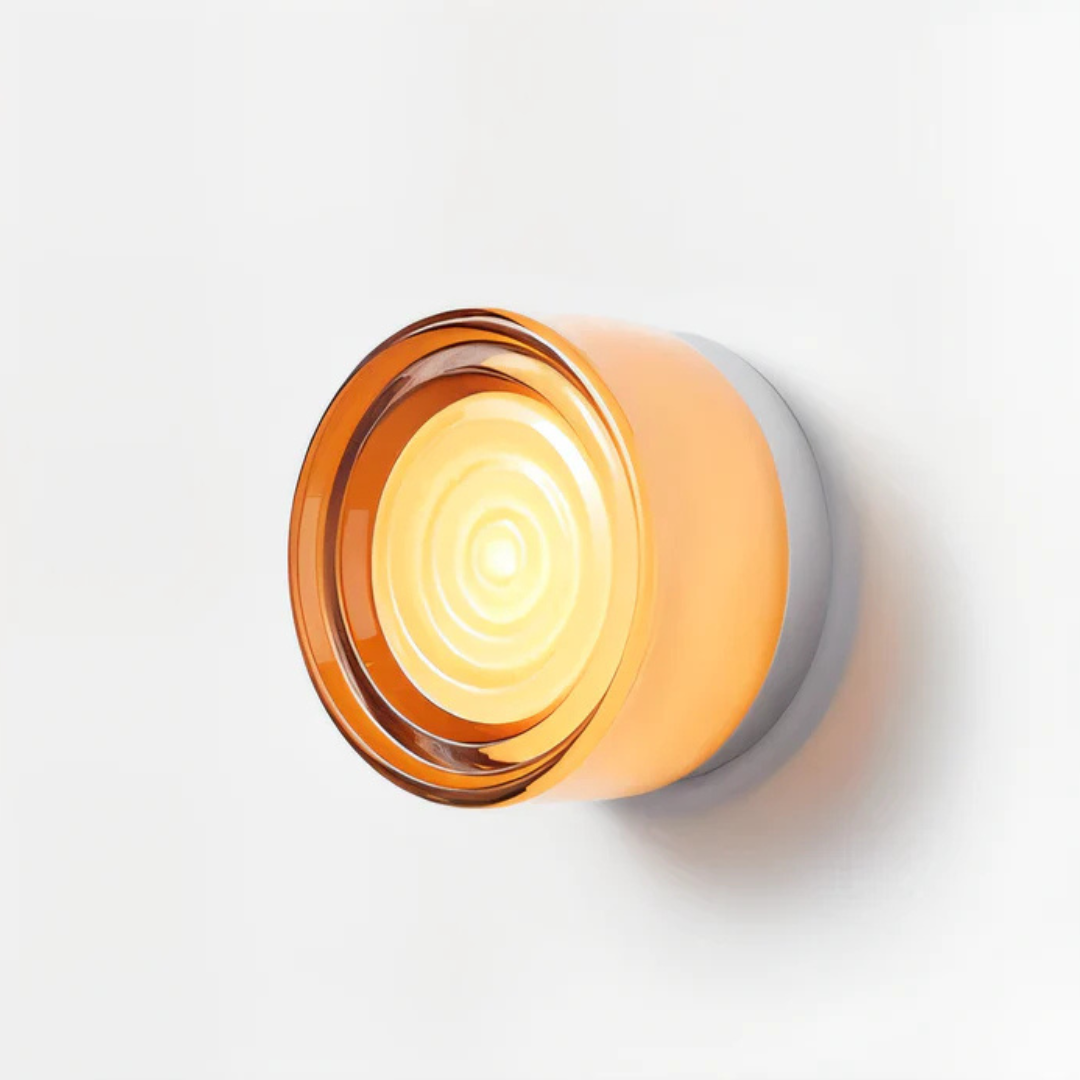 ScandiBright | Væglampe Moderne – Rund Glas LED