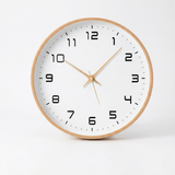 NordicAura | Vægur Skandinavisk - Trådløs Quartz Træ