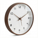 NordicAura | Vægur Skandinavisk - Trådløs Quartz Træ