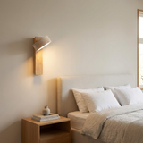 NordicCalm | Væglampe Minimalistisk - Wabi-Sabi Travertin Træ LED