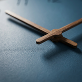 NordicCalm | Vægur Skandinavisk - Trådløs Stille Quartz Træ