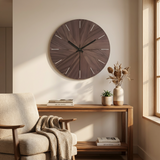 NordicForm | Vægur Minimalistisk - Trådløs Træ Quartz