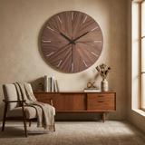 NordicForm | Vægur Minimalistisk - Trådløs Træ Quartz