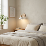 NordicGlow | Væglampe Skandinavisk - Træ Dome LED 1-Lys