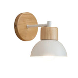 NordicGlow | Væglampe Skandinavisk - Træ Dome LED 1-Lys