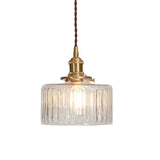 NordicLux | Pendellampe Minimalistisk - Messing Glas Rund 1-lys