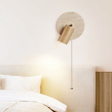 NordicLux | Væglampe Moderne - Travertin Træ Rotérbar LED