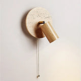 NordicLux | Væglampe Moderne - Travertin Træ Rotérbar LED