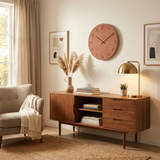 NordicLux | Vægur Minimalistisk - Trådløs Lydløs Træ