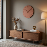 NordicLux | Vægur Minimalistisk - Trådløs Lydløs Træ