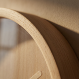 NordicLux | Vægur Skandinavisk - Trådløs Lydløs Træ Glas 30cm