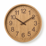 NordicOak | Vægur Skandinavisk - Trådløs Stille Træ