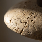 NordicStone | Loftlampe Minimalistisk - Travertin Rund LED 1-lys