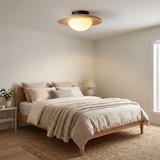 NordicStone | Loftlampe Minimalistisk - Travertin Rund LED 1-lys