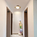 NordicStone | Loftlampe Minimalistisk - Travertin Rund LED 1-lys